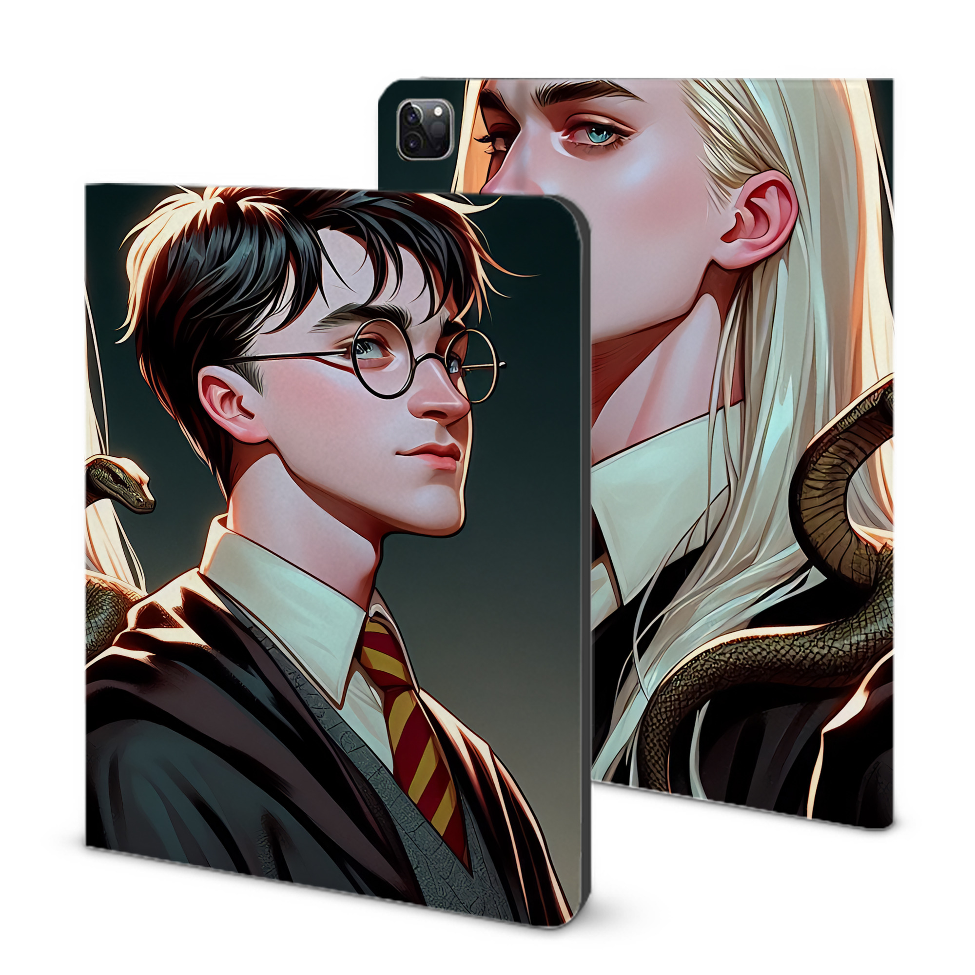 （画像用） Harry Potter ハリー・ポッターシリーズ IPad ケース ブック型 PUレザー TPU 耐衝撃 軽量 薄型 ペン収納なし 全面保護 IPad 各モデル対応